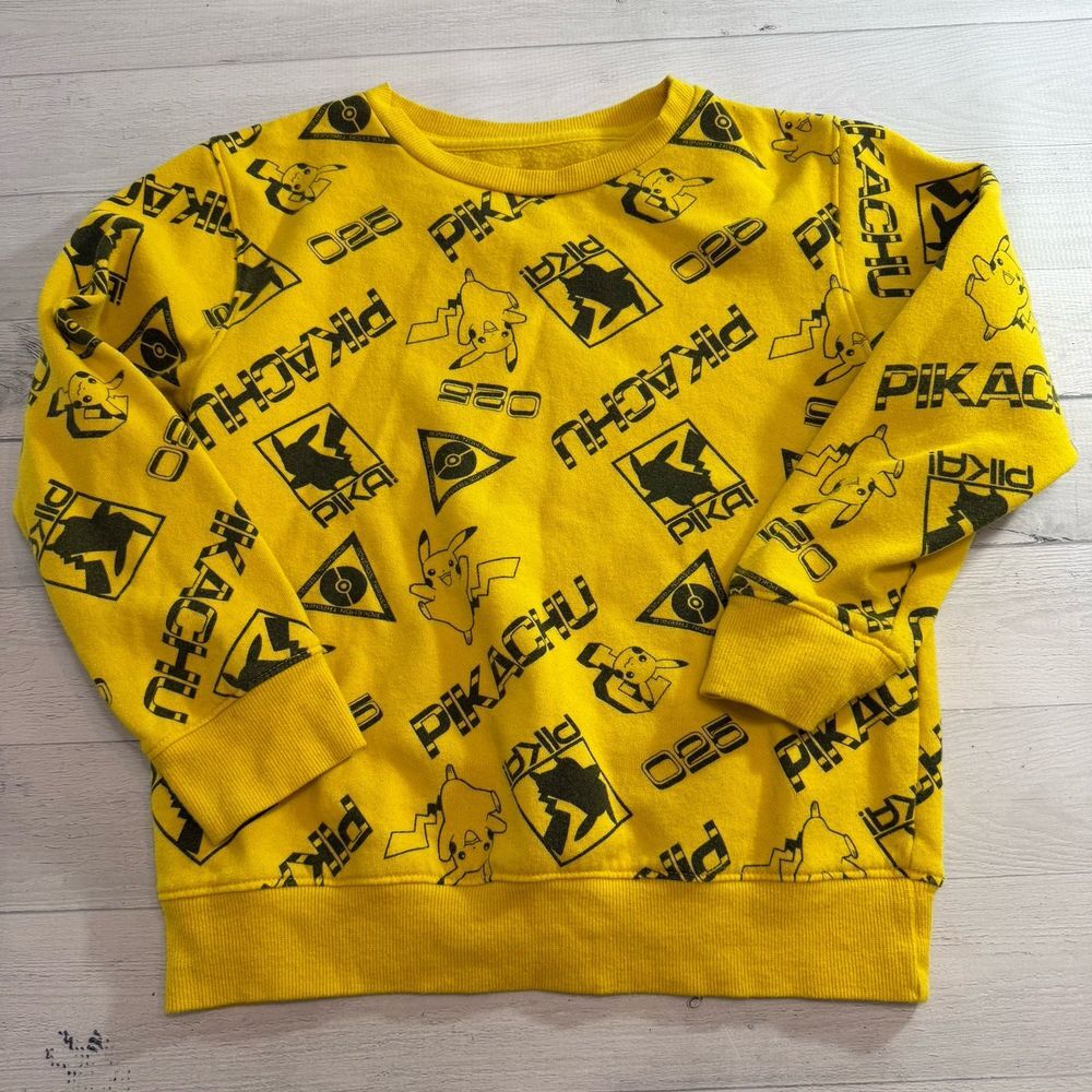 Pokémon kids‎ yellow pikaxhu sweatshirt youth small